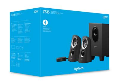 Logitech Speaker System Z313 2.1 PC-luidsprekers Kabelgebonden 25 W Zwart