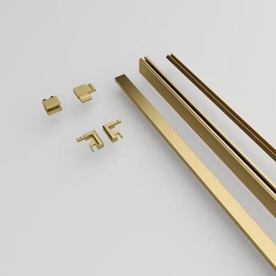 Sanivo Nova Wandprofiel XL 20 x 7 cm Geborsteld Messing Goud