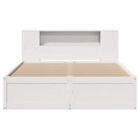 Bedframe zonder matras massief grenenhout wit 135x190 cm - thumbnail