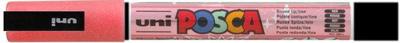 Uni Posca pc3m verfmarker glitter rood - ronde punt tot 1,3 mm