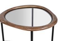 Hoofdtafel Home ESPRIT Bruin Zwart Natuurlijk Kristal Sparrenhout 61 x 50 x 53 cm - thumbnail