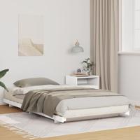 Bedframe Wit 80 x 220 cm Massief grenenhout - thumbnail