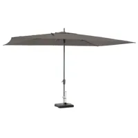 Parasol rectangle 400x300 cm - taupe zonder voet - thumbnail