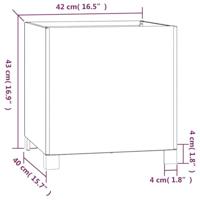 VidaXL Plantenbakken met poten 2 st roestig 42x40x43 cm cortenstaal - thumbnail