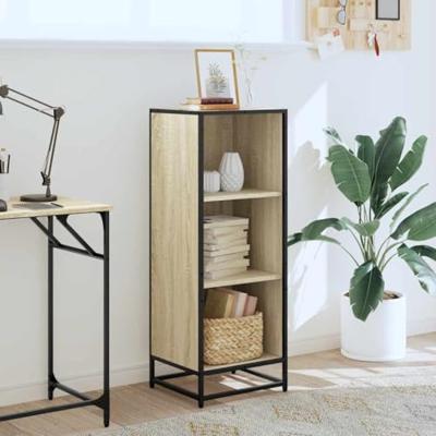 Boekenkast 40x35x107,5 cm bewerkt hout sonoma eikenkleurig