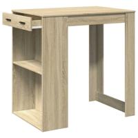 Bartafel 102x70x103,5 cm bewerkt hout sonoma eikenkleurig - thumbnail