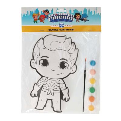 Wins Holland Canvas schilderen dc comics - aquaman - incl penseel en 6 kleuren verf