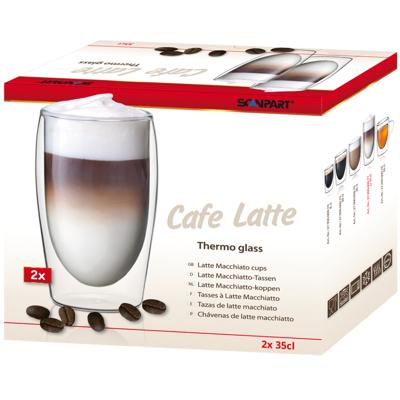 Scanpart dubbelwandige koffieglazen 350 ml 2 stuks Koffie accessoire Transparant Scanpart dubbelwandige koffieglazen 350 ml 2 stuks Koffie accessoire Transparant