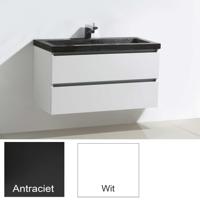 Badkamermeubelset Sanilux Trend Stone 80x47x50 cm Hoogglans Antraciet - thumbnail