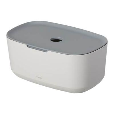 Opbergbox Met Deksel Tiger Tess Vrijstaand Wit - Lichtgrijs Opbergbox Met Deksel Tiger Tess Vrijstaand Wit - Lichtgrijs