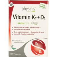 Physalis Vitamine K2 + D3 60 Tabletten - thumbnail