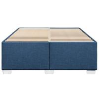Bedframe zonder matras stof blauw 140x190 cm - thumbnail