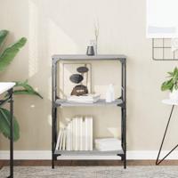 Boekenkast 4-laags 59x35x90,5 cm bewerkt hout grijs sonoma - thumbnail