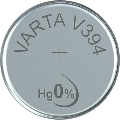 Varta – V394 – batterij niet oplaadbaar (zilver, knop/hoek, 1,55 V, 56 mAh, roestvrij staal, 3,6 mm)