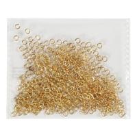 Creativ Company Ringen, dikte 0,7 mm, verguld, 500 stuk/ 1 doos - thumbnail