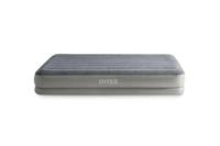 Intex 64114 Prestige Mid-Rise 2-Persoons Luchtbed 203x152x30 cm + Ingebouwde Pomp Grijs - thumbnail