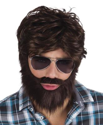 Boland Pruik met baard en snor