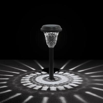 VidaXL Tuinpadverlichting 12 st solar met grondpennen wit