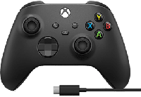 Xbox Wireless Controller - Carbon Black + USB-C Cable - thumbnail
