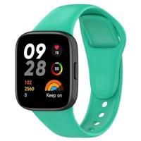 By Qubix - Siliconen bandje - Mint groen - Compatible met Xiaomi Redmi Watch 3 - Compatible Xiaomi bandje - thumbnail