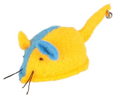 Kattenspeeltje Muis Viny met Bel 15 x 5.5 x 4 cm Flamingo Multicolor