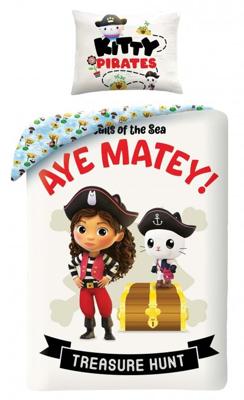 Gabby's Poppenhuis Dekbedovertrek Treasure Hunt - 140 x 200 cm - Katoen - 70 x 90 cm Gabby's Poppenhuis Dekbedovertrek Treasure Hunt - 140 x 200 cm - Katoen - 70 x 90 cm