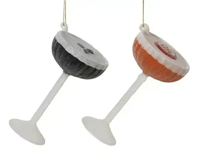 Decoris kersthanger glas cocktail - assortiment