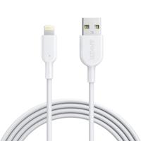 ANKER PowerLine II USB to 8 Pin MFI Certificated Charging Data Cable for iPhone 8 / 7 Length: 1.8m(White) - thumbnail
