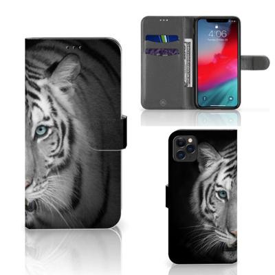 Apple iPhone 11 Pro Max | Telefoonhoesje | Met pasjeshouder | Tijger