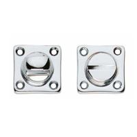 WC-sluiting 8mm vierkant 38x38x5mm messing verchroomd - thumbnail