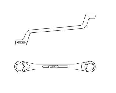 KS Tools 5170816 517.0816 Dubbele ringsleutel Sleutelbreedte (metrisch) 24 - 27 mm KS Tools 5170816 517.0816 Dubbele ringsleutel Sleutelbreedte (metrisch) 24 - 27 mm