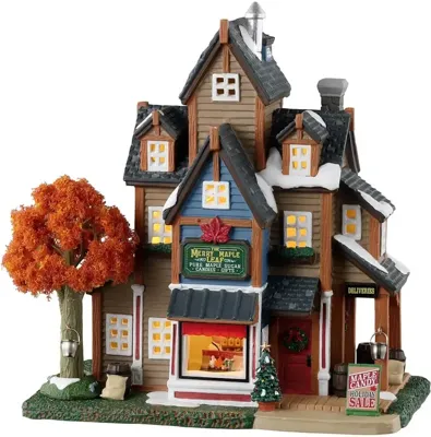 The Merry Maple Leaf Kersthuisje LEMAX - Lemax The Merry Maple Leaf Kersthuisje LEMAX - Lemax