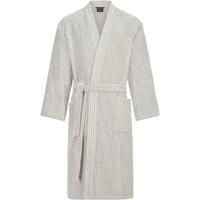 Cawö Cawo Heren Home Kimono, extra licht L 6536 natur-stein - thumbnail