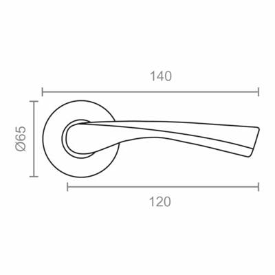 Handgrepen EDM 86031 707 Aluminium Ø 6,5 x 12 cm Blik Gouden