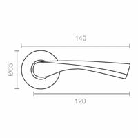 Handgrepen EDM 86031 707 Aluminium Ø 6,5 x 12 cm Blik Gouden - thumbnail
