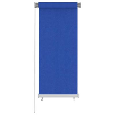 VidaXL Rolgordijn voor buiten 65(b)x140(h) cm hdpe blauw
