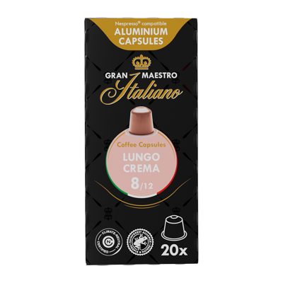Gran Maestro Italiano Lungo Crema - 20 koffiecups