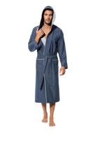Morgenstern Morgenstern Bo Heren Badjas marine/blau M - thumbnail