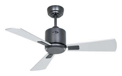 CasaFan ECO NEO III 92 BG-WN/SI WiFi Flügel Wenge/silber Plafondventilator 12 W (Ø x h) 92 cm x 360 mm Basaltgrijs Met afstandsbediening, Timer, Met