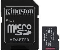 Kingston Technology 16GB microSDHC Industrial C10 A1 pSLC-kaart + SD-adapter - thumbnail