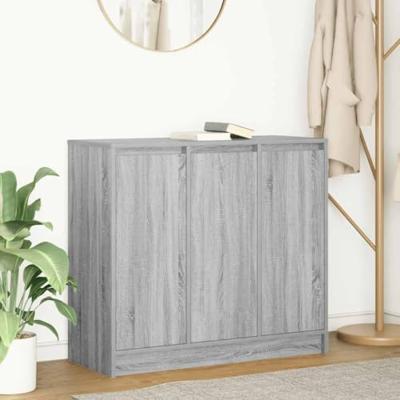 Dressoir 85x34x76 cm spaanplaat grijs sonoma