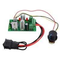 LDTR-WG0266 DC 6-30V 200W 16KHz PWM motor snelheid controller regulator omkeerbare controle voorwaarts/achteruit schakelaar (groen) - thumbnail
