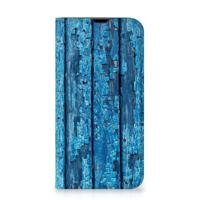 iPhone 13 Pro Book | Wallet Case | Wood Blue - thumbnail