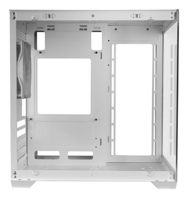 Micro ATX/ITX Mini tower-doos Behuizing Mars Gaming MCVIEW2W Wit - thumbnail