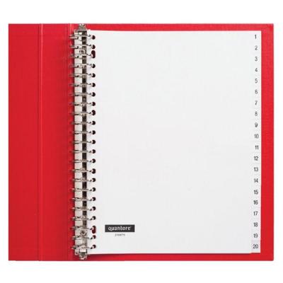 Tabbladen Quantore 23-gaats 1-20 genummerd wit PP | 10 stuks Tabbladen Quantore 23-gaats 1-20 genummerd wit PP | 10 stuks