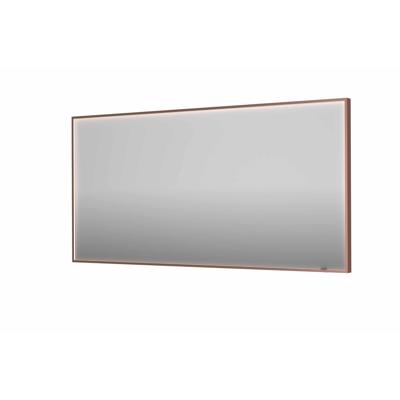 Spiegel INK SP19 160x4x80 cm incl. direct LED-Verlichting Rondom en Spiegelverwarming Geborsteld Koper