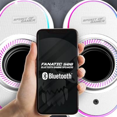 PC speakers Spirit of Gamer SP-5500WT Wit 3 W 6 W Bluetooth luidspreker