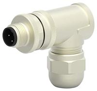 TE Connectivity T4113411041-000 Sensor/actuator connector, niet geassembleerd M12 Aantal polen (sensoren): 4 Stekker, haaks 1 stuk(s) - thumbnail