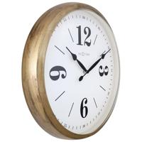 NeXtime NE-3290GO Landelijke Wandklok - 39cm - Stille Klok - Wit/ Goud- "Classic" - thumbnail