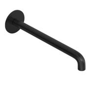 Wastafelkraan Uitloop Hotbath Cobber Rond 25 cm Geborsteld Zwart PVD - thumbnail